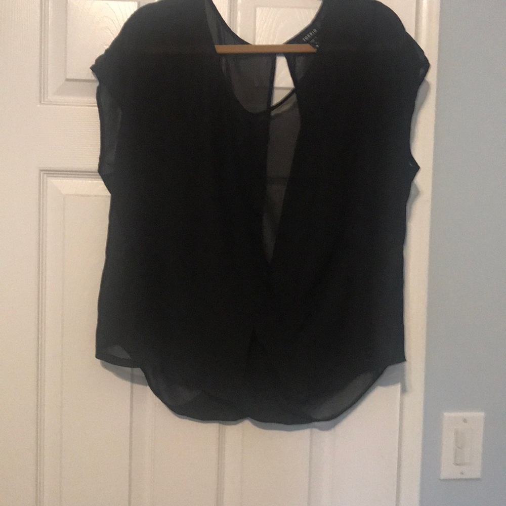 Torrid black sheer top